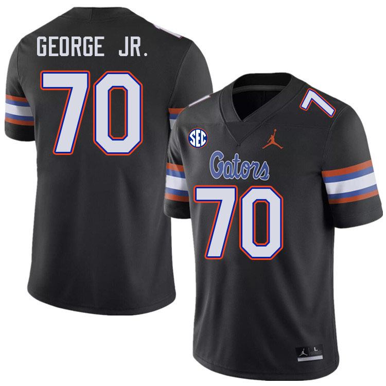 Men #70 Damieon George Jr. Florida Gators College Football Jerseys Stitched-Black